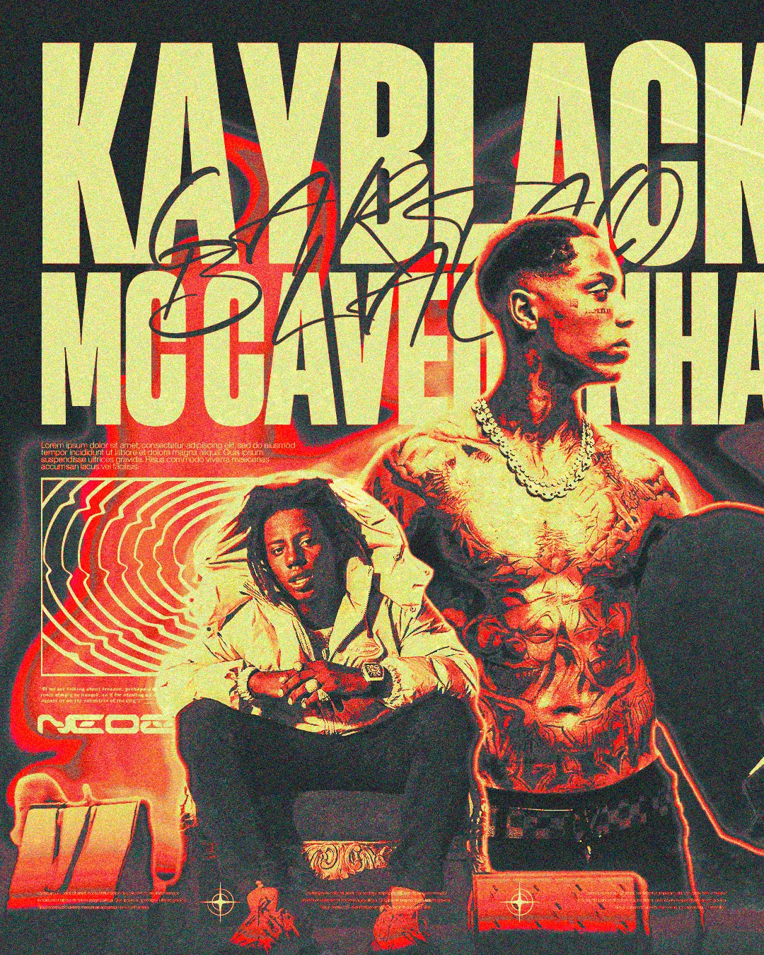 Kayblack and Caveirinha collaboration artwork